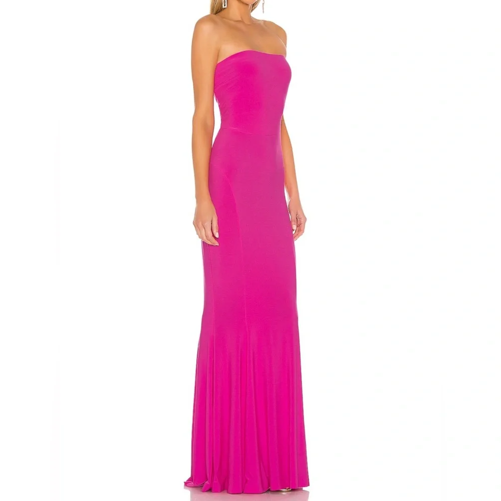 X Revolve Strapless Fishtail Gown - Orchid Pink - Picture 2 of 3